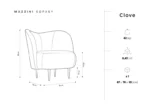 Clove bouclé – Fauteuil - Afbeelding 6